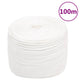 Vidaxl boottouw 8 mm 100 m polypropyleen volwit