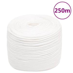Vidaxl boottouw 8 mm 250 m polypropyleen volwit