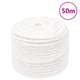 Vidaxl boottouw 12 mm 50 m polypropyleen volwit
