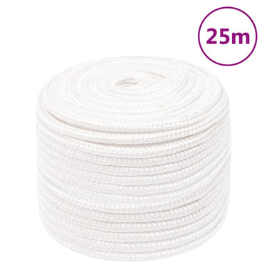 Vidaxl boottouw 14 mm 25 m polypropyleen volwit