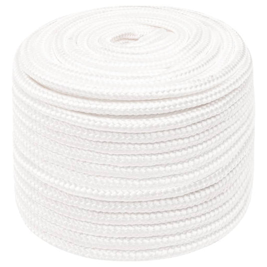 Vidaxl boottouw 14 mm 25 m polypropyleen volwit