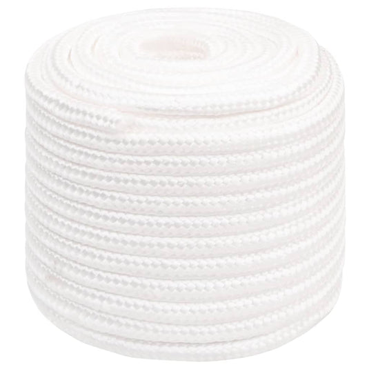 Vidaxl boottouw 18 mm 100 m polypropyleen volwit