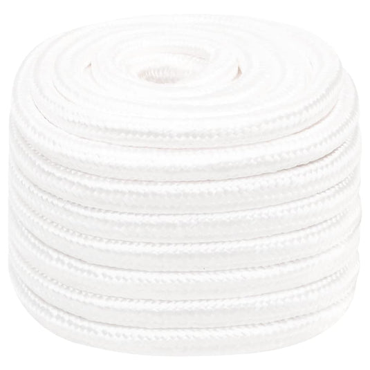 Vidaxl boottouw 20 mm 25 m polypropyleen volwit