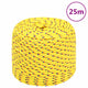 Vidaxl boottouw 6 mm 25 m polypropyleen geel