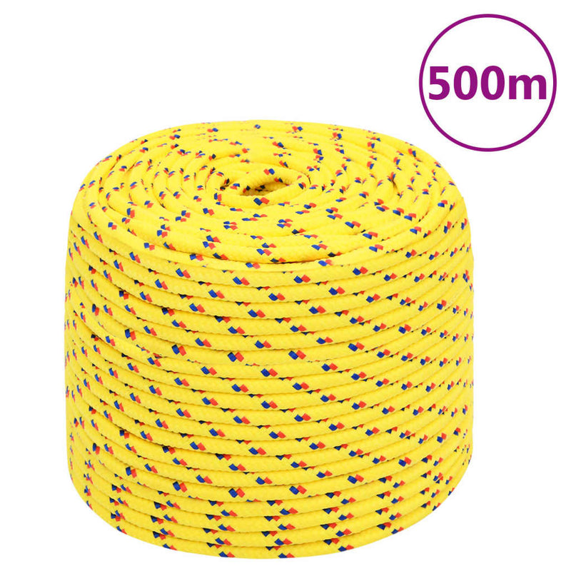 Load image into Gallery viewer, Vidaxl boottouw 6 mm 500 m polypropyleen geel

