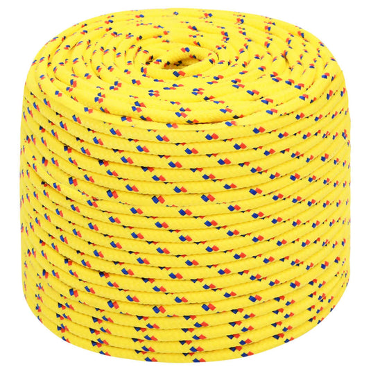 Vidaxl boottouw 8 mm 50 m polypropyleen geel