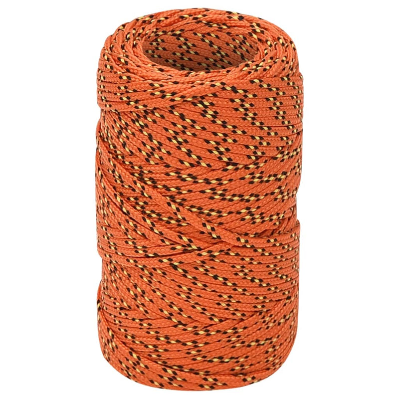Load image into Gallery viewer, Vidaxl boottouw 2 mm 50 m polypropyleen oranje
