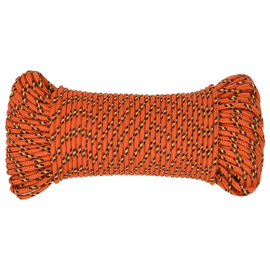 Vidaxl boottouw 5 mm 100 m polypropyleen oranje