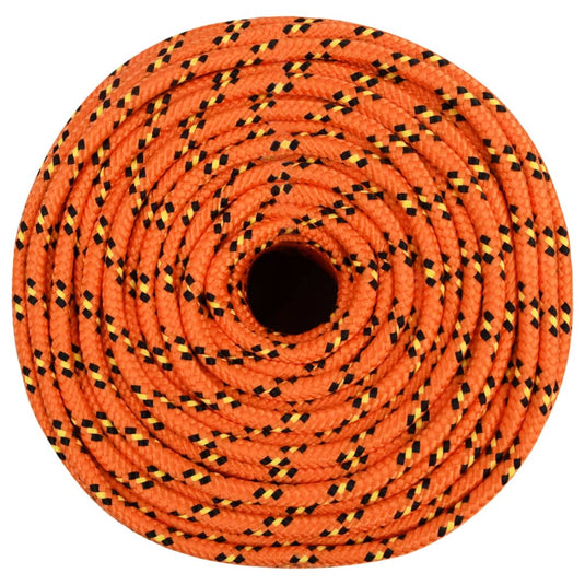 Vidaxl boottouw 6 mm 100 m polypropyleen oranje