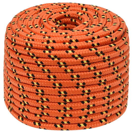 Vidaxl boottouw 14 mm 250 m polypropyleen oranje