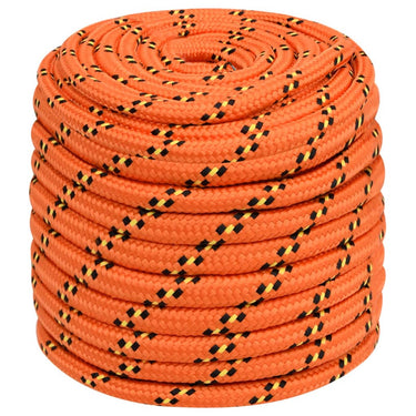 Vidaxl boottouw 16 mm 100 m polypropyleen oranje