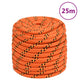 Vidaxl boottouw 18 mm 25 m polypropyleen oranje