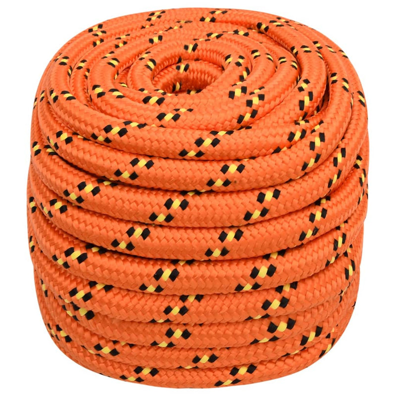 Load image into Gallery viewer, VidaXL Boottouw 20 mm 25 m polypropyleen oranje
