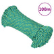 Vidaxl boottouw 5 mm 100 m polypropyleen groen