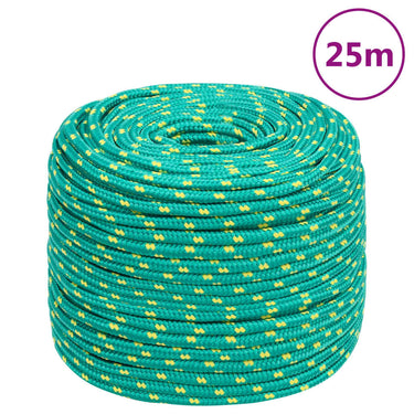 Vidaxl boottouw 6 mm 25 m polypropyleen groen