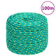 Vidaxl boottouw 8 mm 100 m polypropeen groen