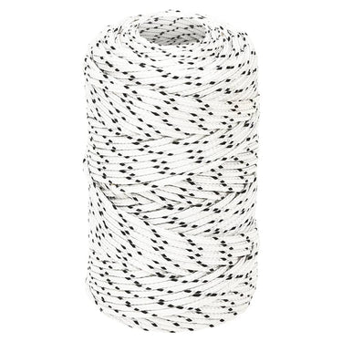 Vidaxl boottouw gevlochten 2 mm x 500 m polyester wit
