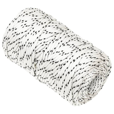 Vidaxl boottouw gevlochten 2 mm x 500 m polyester wit
