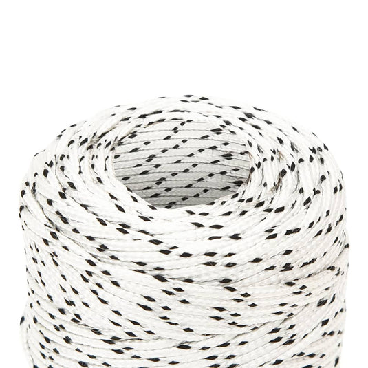 Vidaxl boottouw gevlochten 2 mm x 500 m polyester wit