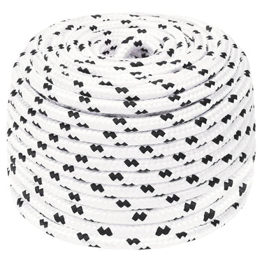 Vidaxl boottouw gevlochten 8 mmx100 m polyester wit4