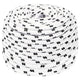 Vidaxl boottouw gevlochten 10 mmx25 m polyester wit