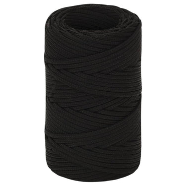 Vidaxl werktouw 2 mm 250 m polyester zwart