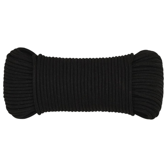 Vidaxl werktouw 3 mm 500 m polyester zwart