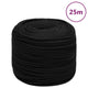 Vidaxl werktouw 6 mm 25 m polyester zwart