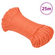 Vidaxl werktouw 6 mm 25 m polypropeen oranje