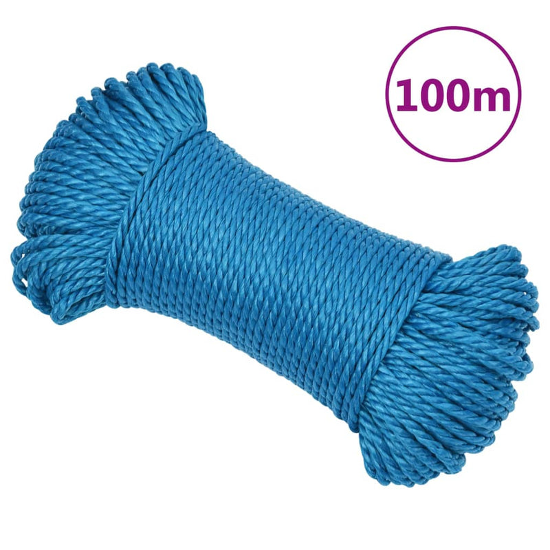 Load image into Gallery viewer, Vidaxl werktouw 3 mm 100 m polypropeen blauw

