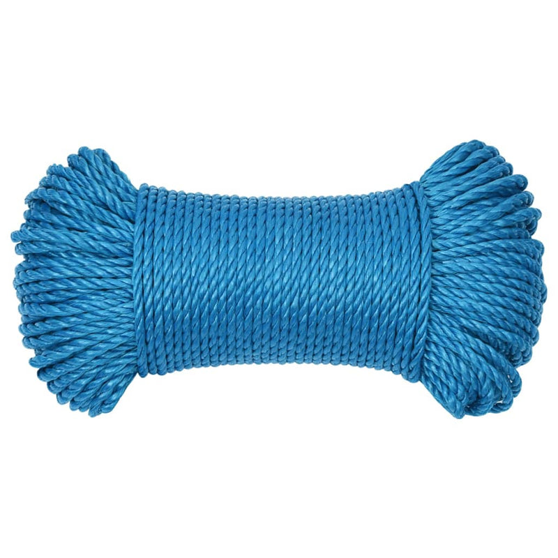 Load image into Gallery viewer, Vidaxl werktouw 3 mm 100 m polypropeen blauw
