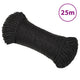 Vidaxl werktouw 6 mm 25 m polypropeen zwart