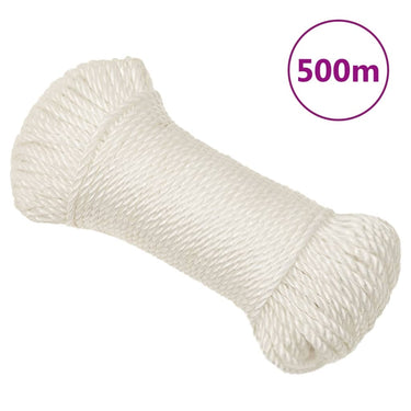 Vidaxl werktouw 6 mm 500 m polypropeen wit