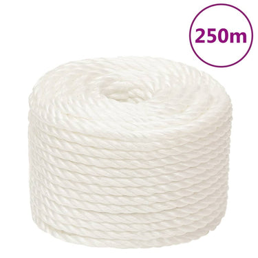 Vidaxl werktouw 12 mm 250 m polypropeen wit