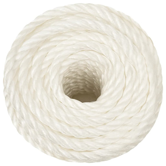 Vidaxl werktouw 14 mm 25 m polypropeen wit