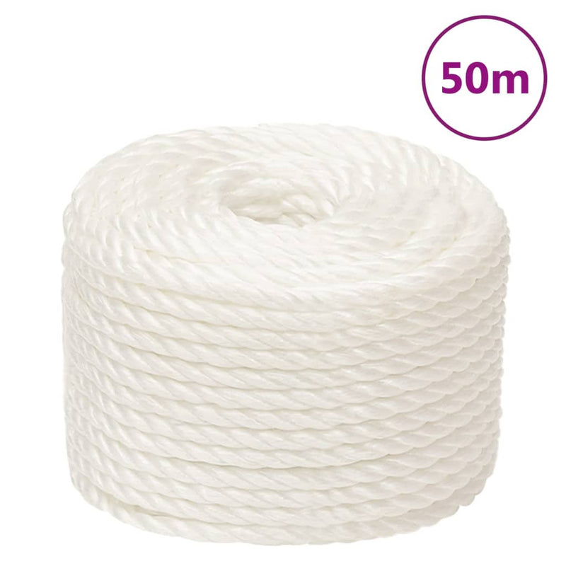 Load image into Gallery viewer, Vidaxl werktouw 16 mm 50 m polypropeen wit
