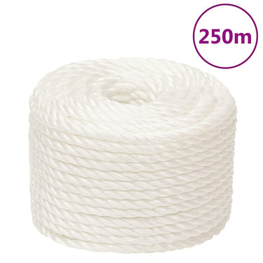 Vidaxl werktouw 16 mm 250 m polypropeen wit