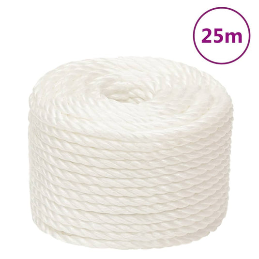 Vidaxl werktouw 24 mm 25 m polypropeen wit