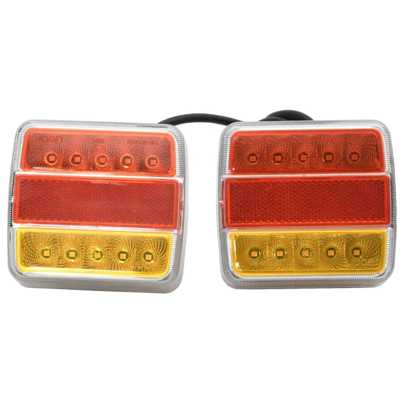 Load image into Gallery viewer, Vidaxl aanhangerlampen 2 st led-lamp 12 v 10,5x7,5x10 cm rood
