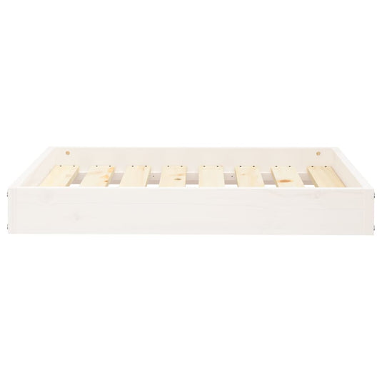 Vidaxl hondenmand 71,5x54x9 cm massief grenenhout wit