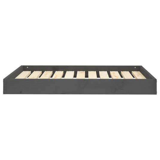 VidaXL Hondenmand 91,5x64x9 cm massief grenenhout grijs