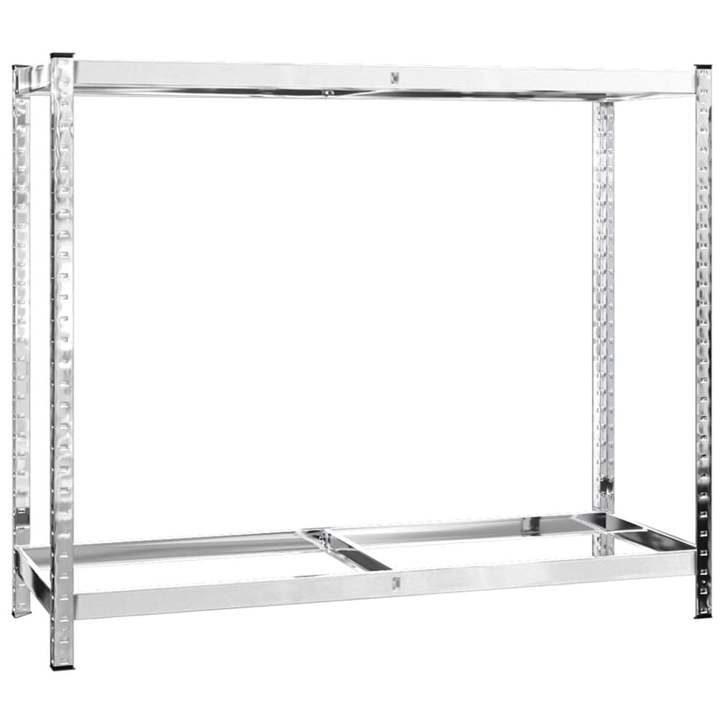 Load image into Gallery viewer, VidaXL Bandenrek 2-laags 110x40x110 cm staal zilverkleurig
