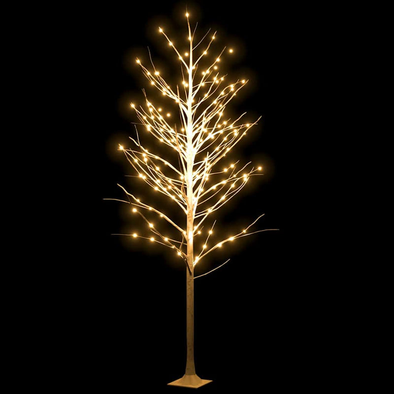 Load image into Gallery viewer, Vidaxl berkenboom led 240 led's warmwit 300 cm wit
