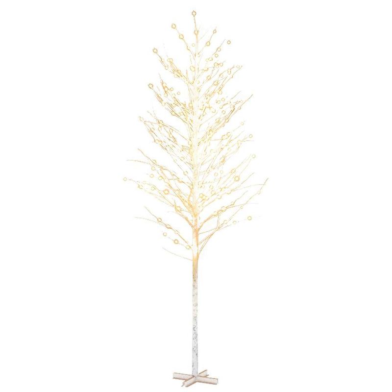 Load image into Gallery viewer, Vidaxl berkenboom led 672 led's warmwit 400 cm wit
