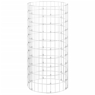 Vidaxl compostbak ø50x100 cm gegalvaniseerd staal