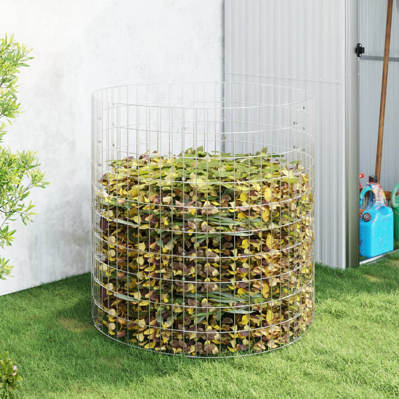 Load image into Gallery viewer, Vidaxl compostbak ø100x100 cm gegalvaniseerd staal

