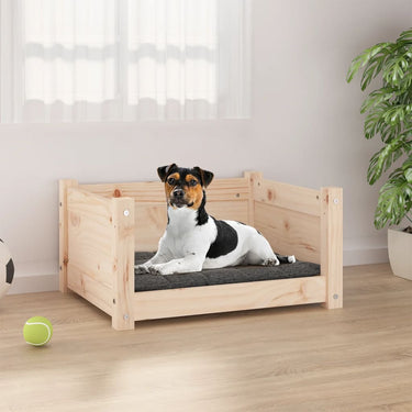 Vidaxl hondenbed 55,5x45,5x28 cm massief grenenhout