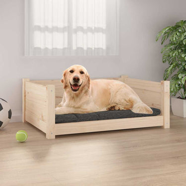 Vidaxl hondenmand 75,5x55,5x28 cm massief grenenhout