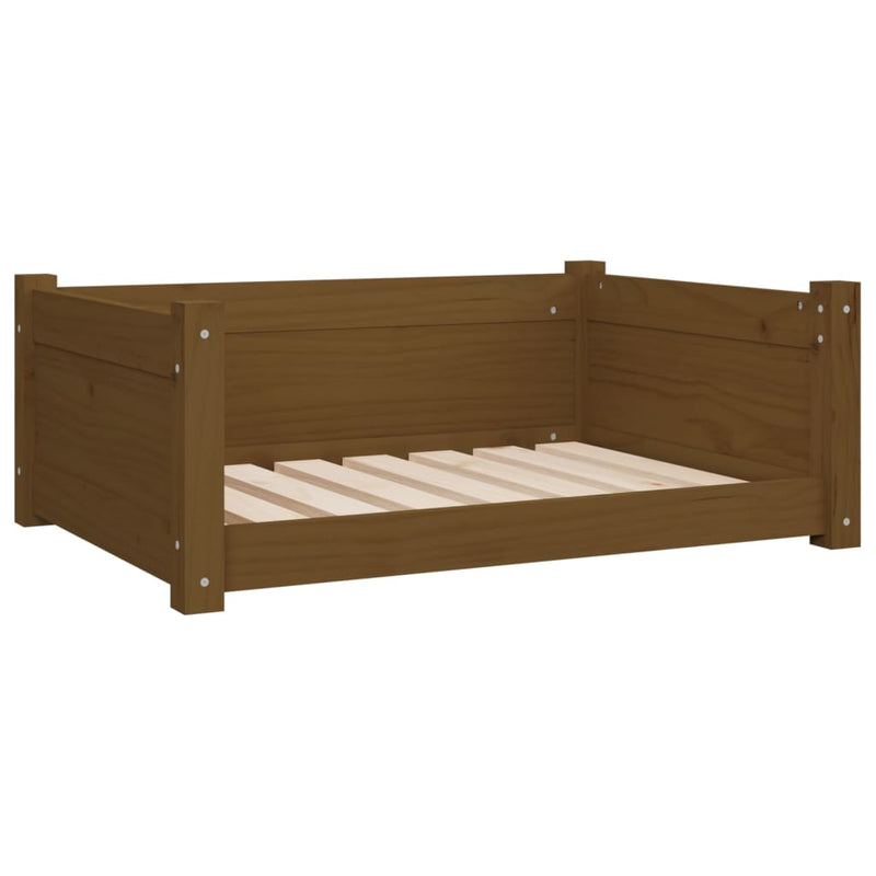 Load image into Gallery viewer, Vidaxl hondenmand 75,5x55,5x28 cm massief grenenhout honingbruin
