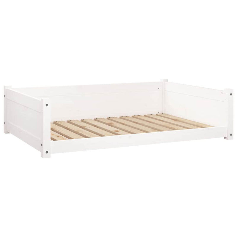 Load image into Gallery viewer, Vidaxl hondenmand 105,5x75,5x28 cm massief grenenhout wit
